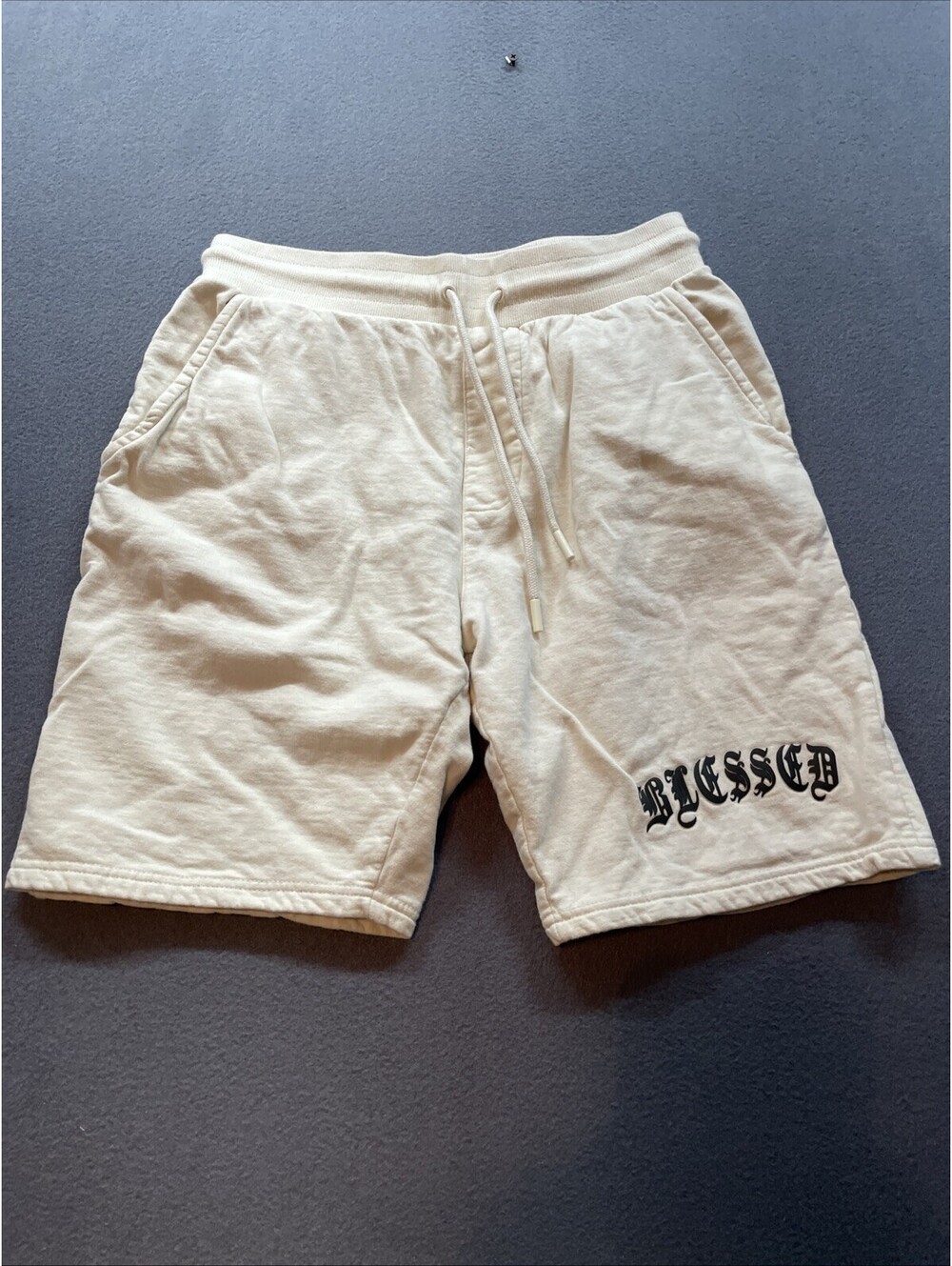 Men’s tan sweat shorts by Seven Souls size Medium